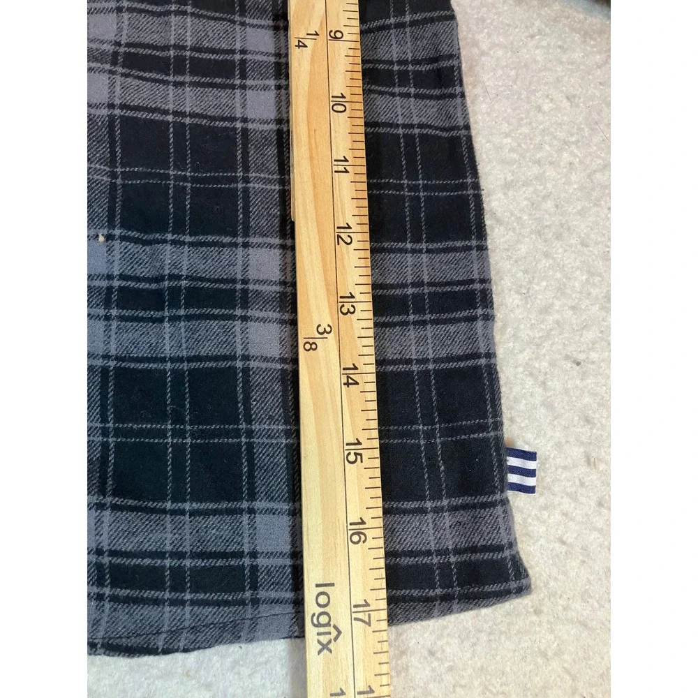 Splendid Kids Grey Black Plaid Flannel Shirt Long Sleeve Button Down Size 6 NWT